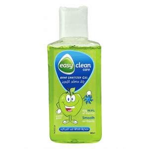 EASY CLEAN CARE GREEN APPLE FRAGRANCE ANTISEPTIC HYDRATING HAND GEL 60 ML